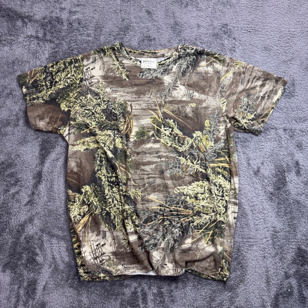 Rustic Ridge Mens XL Advantage Max-1 Camo Pocket T-Shirt Hunting Outdoor Tee